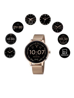 Smartwatch One QueenCall Rosegold Mesh