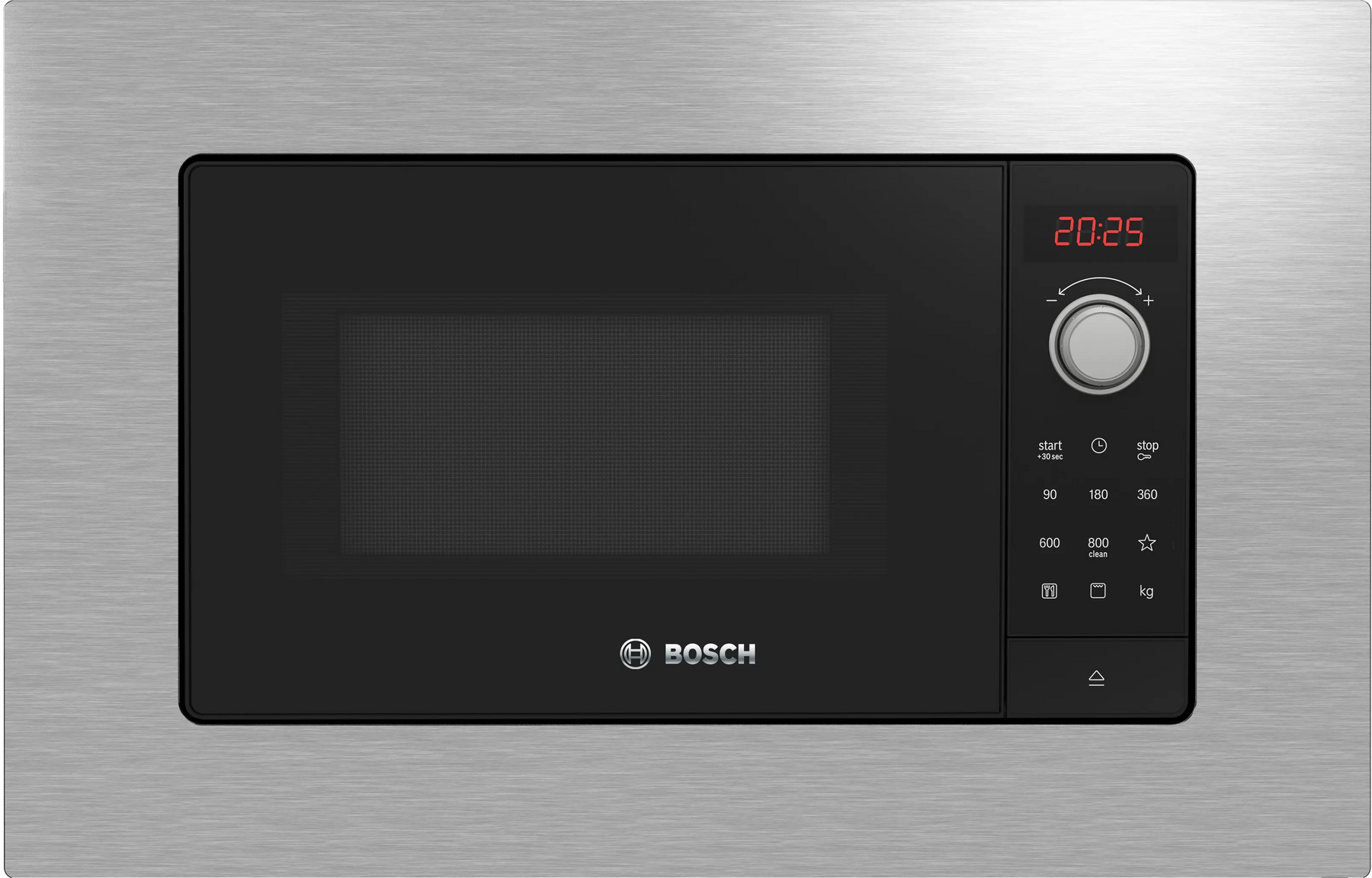 Bosch BEL623MS3 20 L 800 W Built-in Stainless Steel Microwave with Grill – Series 2 