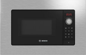 Bosch BEL623MS3 20 L 800 W Built-in Stainless Steel Microwave with Grill – Series 2 