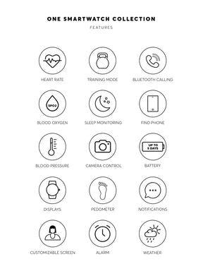 Smartwatch One QueenCall Rosegold Mesh