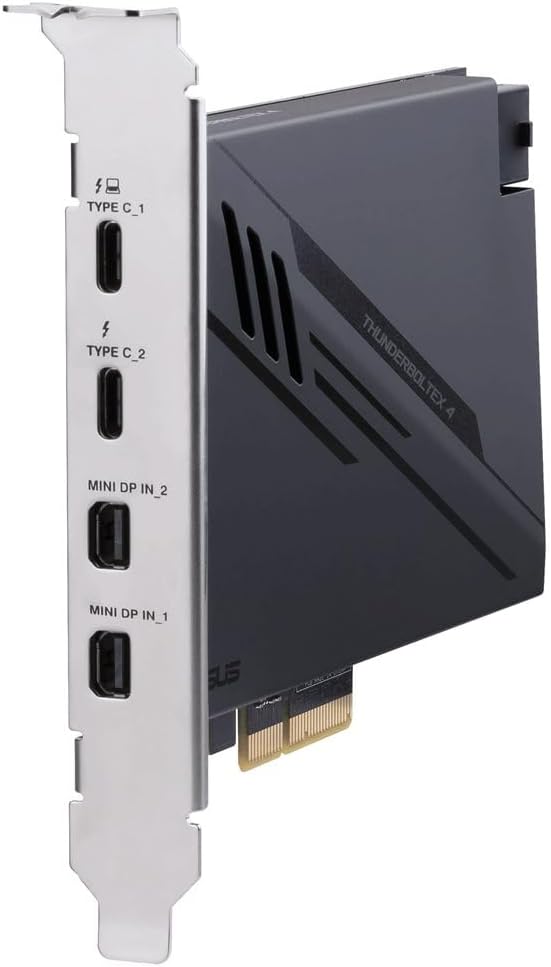 ASUS ThunderboltEX 4 – Thunderbolt 4 / USB4 PCIe 3.0 x4 Expansion Card