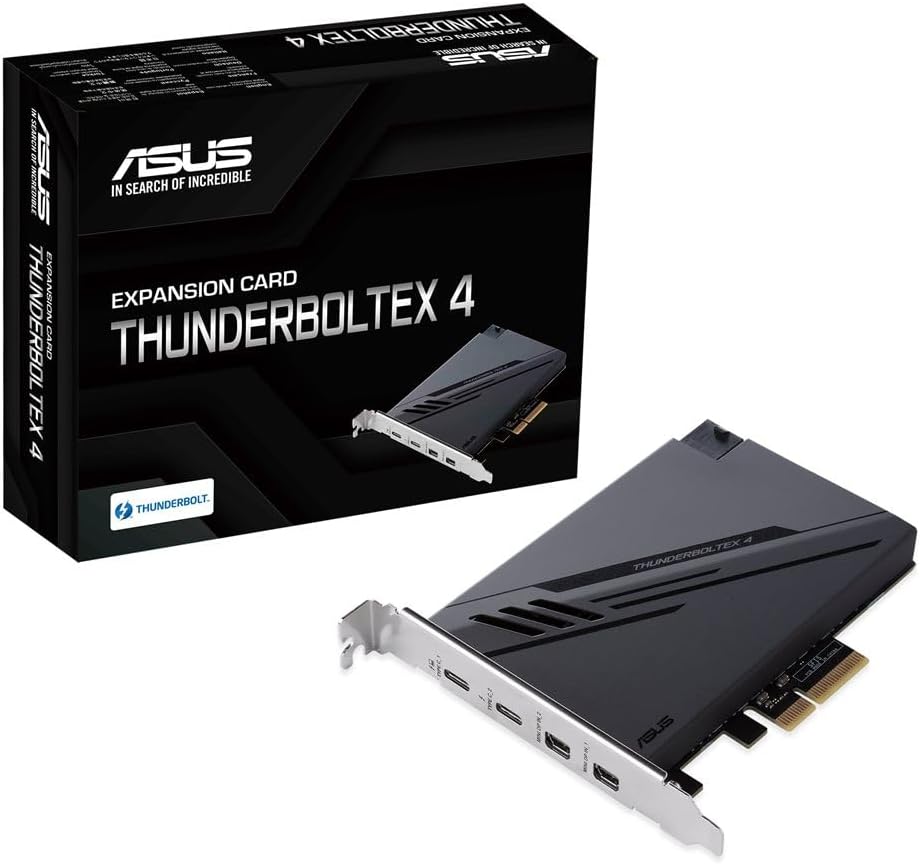ASUS ThunderboltEX 4 – Thunderbolt 4 / USB4 PCIe 3.0 x4 Expansion Card