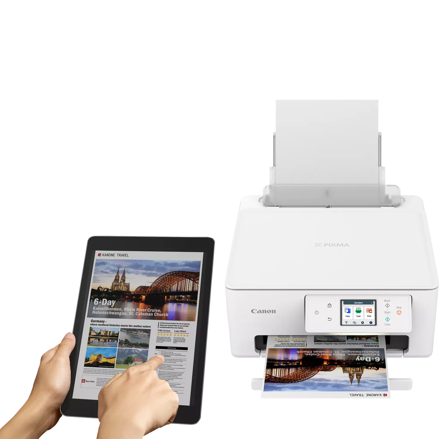 Canon PIXMA TS7650i Wireless 3-in-1 Color Inkjet Photo Printer 