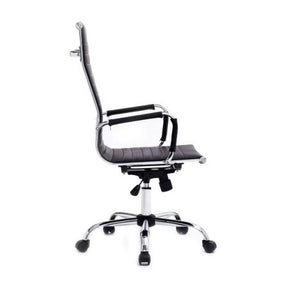 EQUIP EXECUTIVE OFFICE CHAIR RIBED UPHOLSTERY HIGH BACK