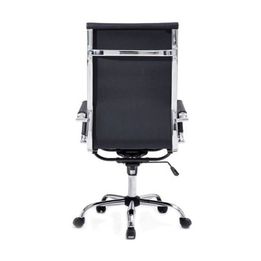 EQUIP EXECUTIVE OFFICE CHAIR RIBED UPHOLSTERY HIGH BACK