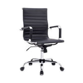 EQUIP EXECUTIVE OFFICE CHAIR RIBED UPHOLSTERY MEDIUM BACKREST