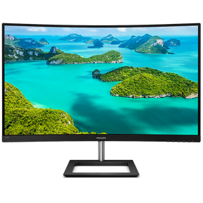 Monitor curvo Philips 328E1CA de 32" 4K UHD, VA, WLED, 3840 x 2160, 1070 millones de colores, 250 cd/m², 4 ms, 60 Hz, altavoces integrados, HDMI, DisplayPort, negro texturizado