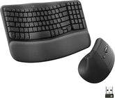 Logitech Wave Keys and Lift Combo Graphite CH Wireless Keyboard and Mouse Set