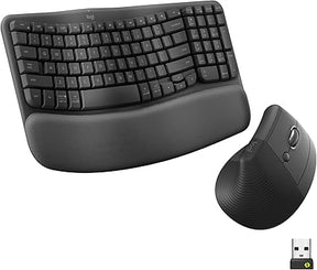 Logitech Wave Keys and Lift Combo Graphite CH Wireless Keyboard and Mouse Set