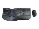 Conceptronic ORAZIO02PT Wireless Ergonomic Keyboard and Mouse Kit, Portuguese Layout, Black