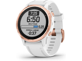 GARMIN WATCH FÉNIX 6S PRO ROSE GOLD W/ WHITE BRACELET