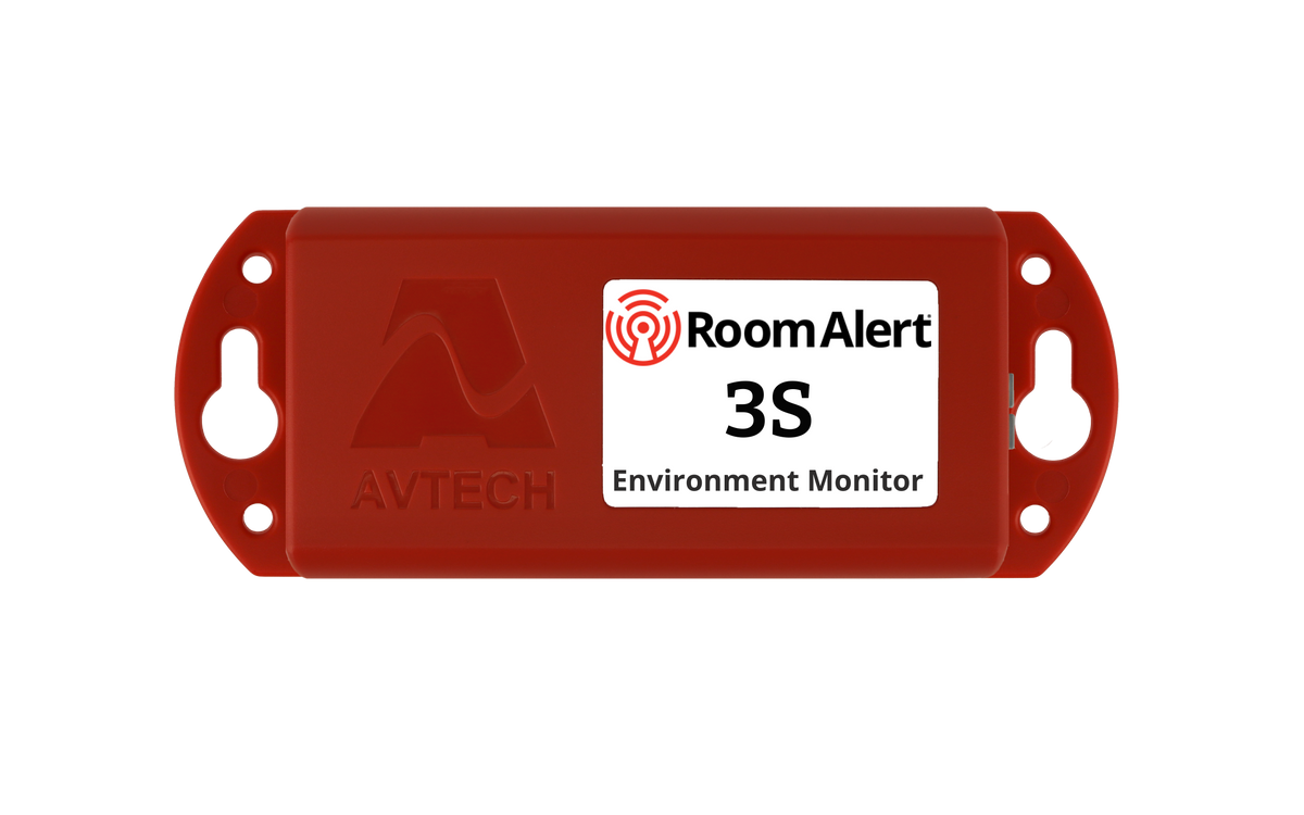 AVTECH Room Alert 3S RA3S-ES0-BAS Monitor Ambiental de Red con Ethernet/PoE