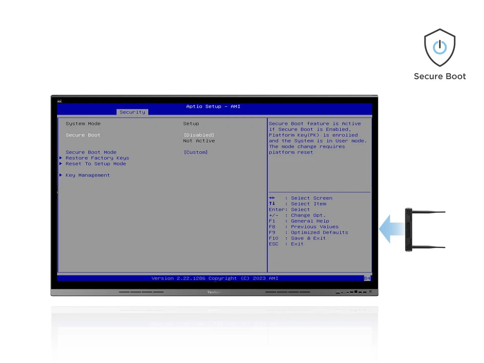 ViewSonic VPCF5-W55-G1-2A OPS Slot-In PC for ViewBoard with Windows 11 Pro, Intel Core i5, 16 GB RAM and 512 GB SSD