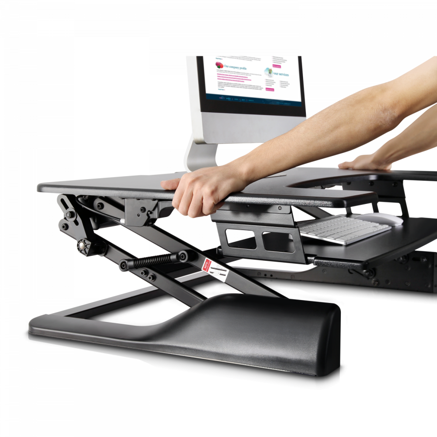 Sit-Stand Essential Desktop Workstation from V7