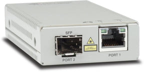 Allied Telesis TAA (Federal) 10/100/1000T to 100/1000X/SFP Media & Rate Converter, Multi-region PSU 