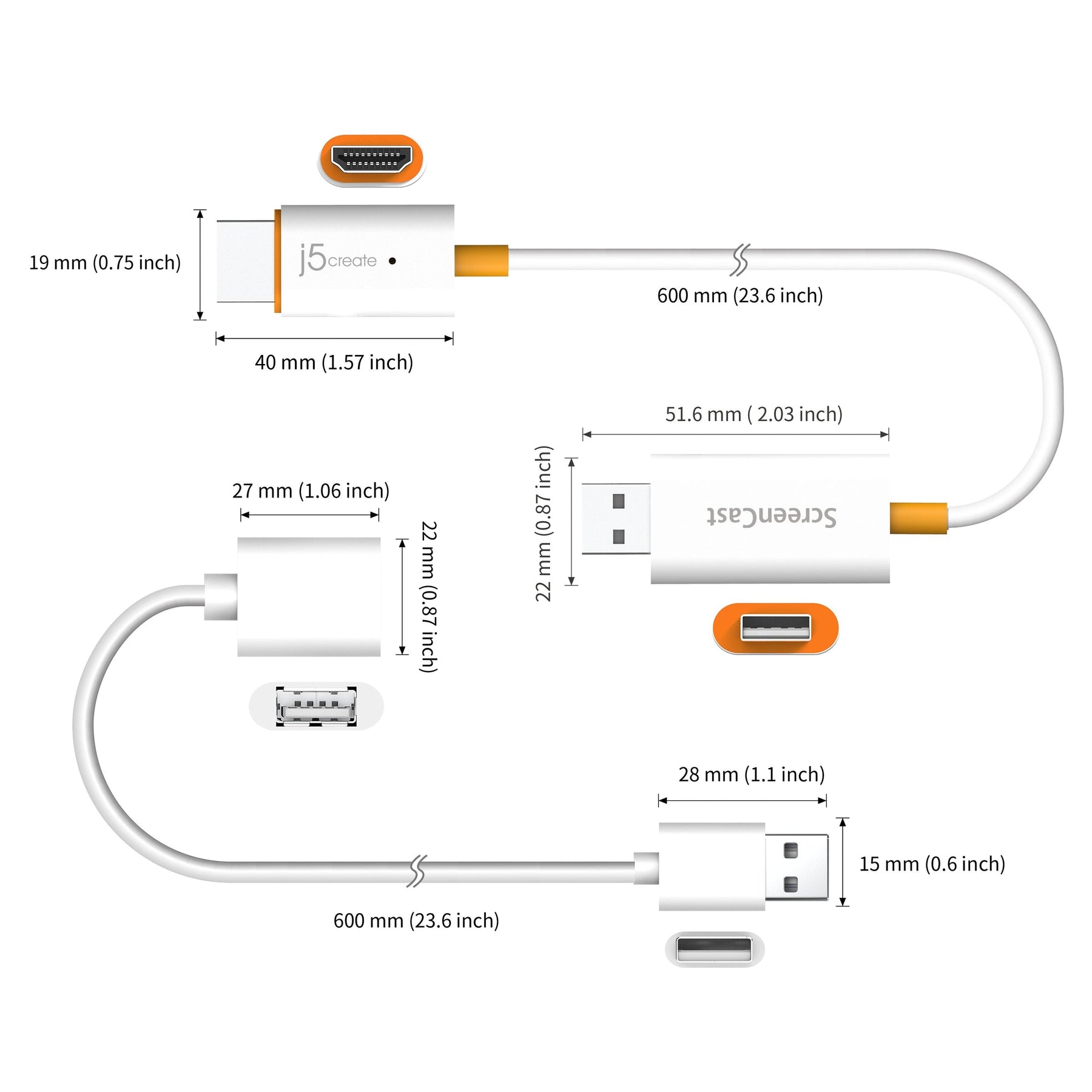 Pantalla inalámbrica ScreenCast HDMI™ 