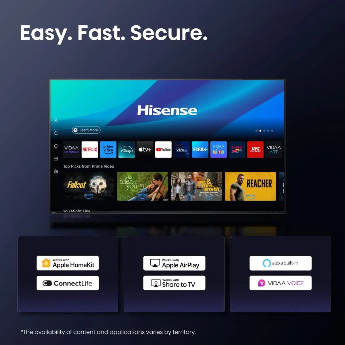 Hisense 43E7Q PRO, 43" 4K UHD Hi-QLED Smart TV with 144 Hz and Dolby Vision Atmos