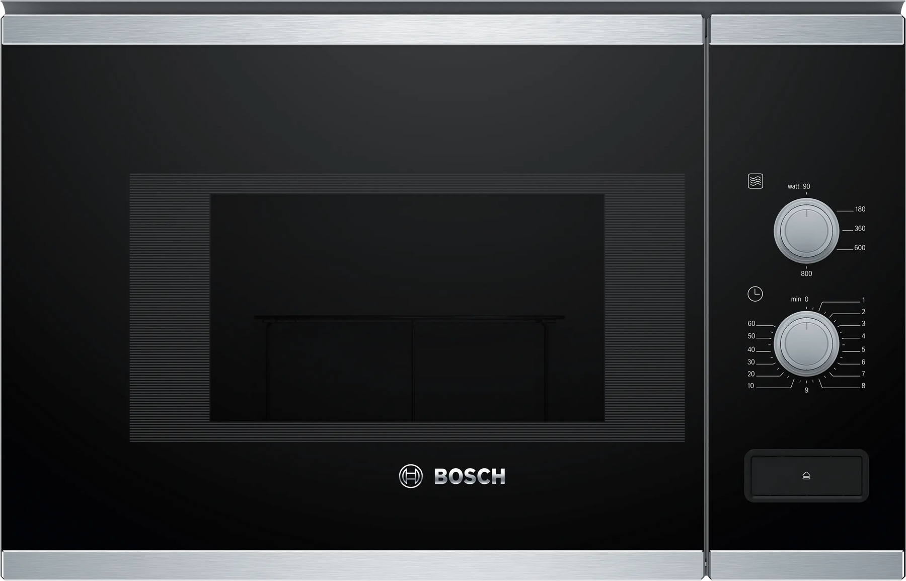 Horno microondas empotrable Bosch BFL520MS0 de 20 L y 800 W - Acero inoxidable - Serie 4 