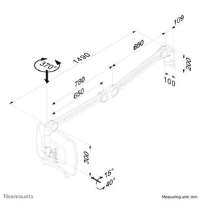 FPMA-HAW200 Neomounts medical wall mount