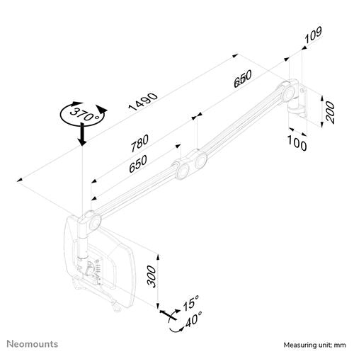 FPMA-HAW200 Neomounts medical wall mount