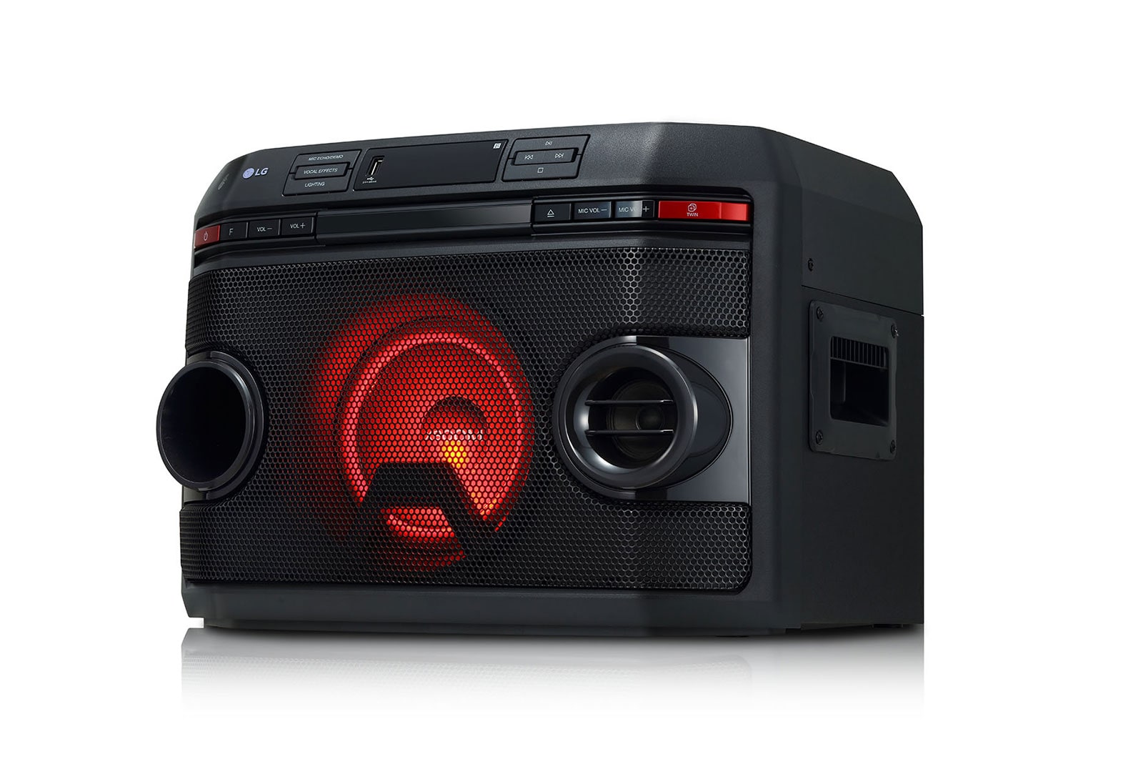 Coluna LG XBOOM OL45, 220W, DJ, Karaoke, Sound Sync, Bluetooth, USB, MIC, CD, FM