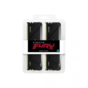 Kingston FURY Beast RGB Black 32 GB Kit, 2 x 16 GB, DDR4 3600 MT/s, CL18, XMP