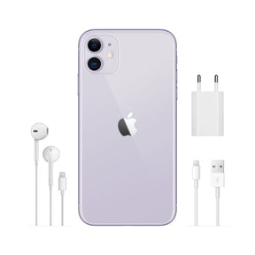 Apple iPhone 11 - 4G smartphone - Dual SIM / Internal Memory 128 GB - LCD monitor - 6.1" - 1792 x 828 pixels - 2x rear cameras 12 MP, 12 MP - front camera 12 MP - purple