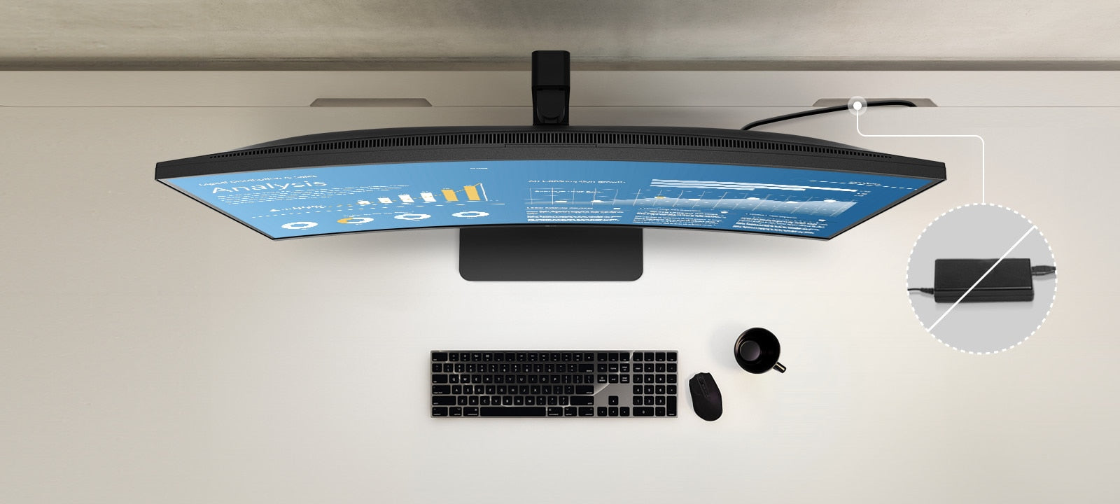 LG 34BA75QE-B - 34" Curved UltraWide IPS WQHD Monitor, USB-C 90 W, RJ45 and KVM