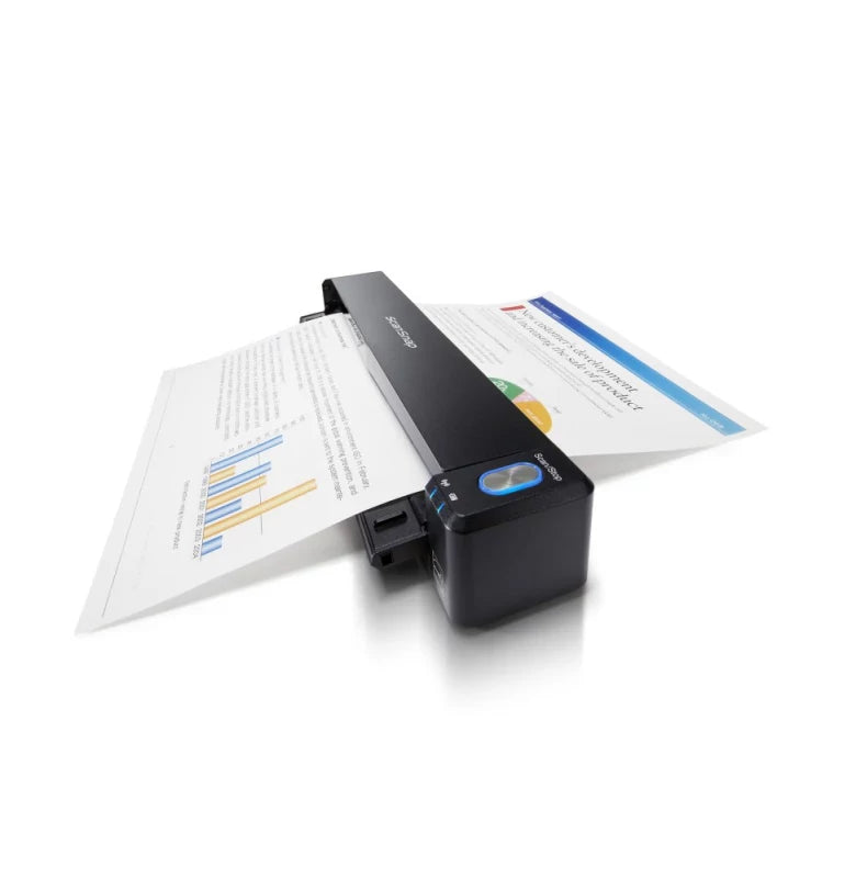 Fujitsu ScanSnap iX100 - Sheet Paper Scanner - Contact Image Sensor (SIC) - 216 x 863 mm - 600 dpi x 600 dpi - USB 2.0, Wi-Fi