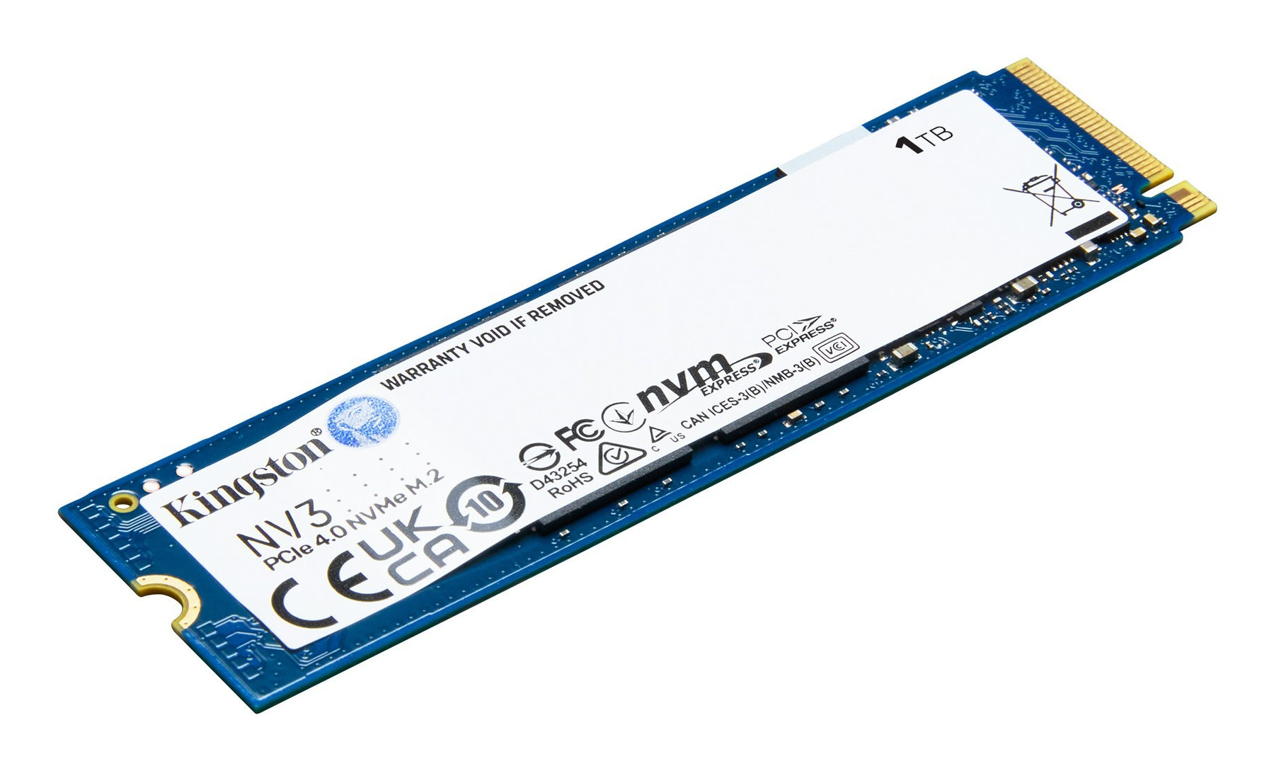 Kingston NV3 1TB Internal SSD M.2 2280 PCIe 4.0 x4 NVMe