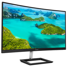 Monitor curvo Philips 328E1CA de 32" 4K UHD, VA, WLED, 3840 x 2160, 1070 millones de colores, 250 cd/m², 4 ms, 60 Hz, altavoces integrados, HDMI, DisplayPort, negro texturizado