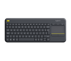 K400 Plus Wireless Touch Keyboard - Relaxed wireless control of your PC connected TV