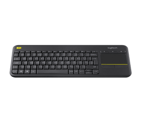 K400 Plus Wireless Touch Keyboard - Relaxed wireless control of your PC connected TV