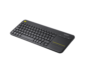 K400 Plus Wireless Touch Keyboard - Relaxed wireless control of your PC connected TV
