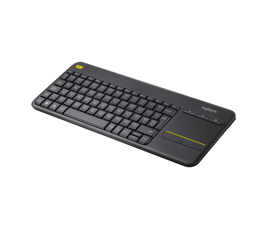 K400 Plus Wireless Touch Keyboard - Relaxed wireless control of your PC connected TV