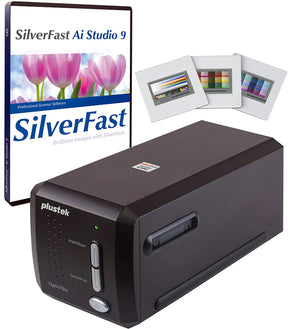 Plustek OpticFilm 8300i Ai Escáner de Negativos y Diapositivas de 35 mm 7200 ppp con SilverFast Ai Studio 9