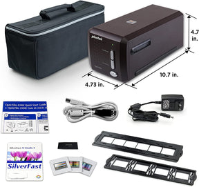 Plustek OpticFilm 8300i Ai Escáner de Negativos y Diapositivas de 35 mm 7200 ppp con SilverFast Ai Studio 9