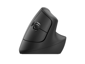 Logitech Lift Vertical Ergonomic Mouse - Vertical mouse - ergonomic - optical - 6 buttons - wireless - Bluetooth, 2.4 GHz - USB receiver Logitech Logi Bolt - graphite