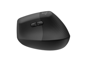 Logitech Lift Vertical Ergonomic Mouse - Rato vertical - ergonómico - óptico - 6 botões - sem fios - Bluetooth, 2.4 GHz - recetor USB Logitech Logi Bolt - grafite