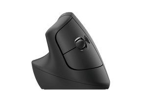 Logitech Lift Vertical Ergonomic Mouse - Ratón vertical - ergonómico - para zurdos - óptico - 6 botones - inalámbrico - Bluetooth, 2,4 GHz - receptor USB Logitech Logi Bolt - grafito