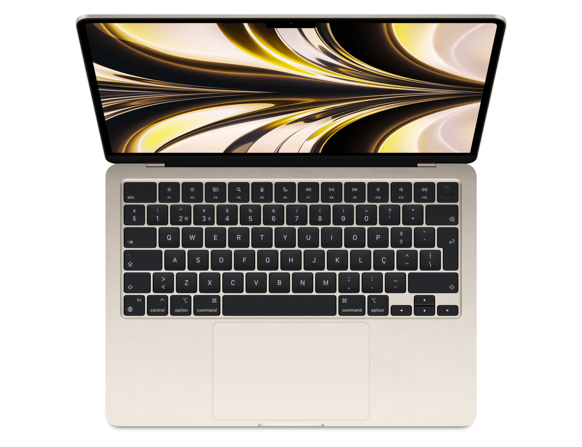 Apple MacBook Air 13P, Apple M2 chip with 8-core CPU and 8-core GPU,16GB, 1TB - Starlight