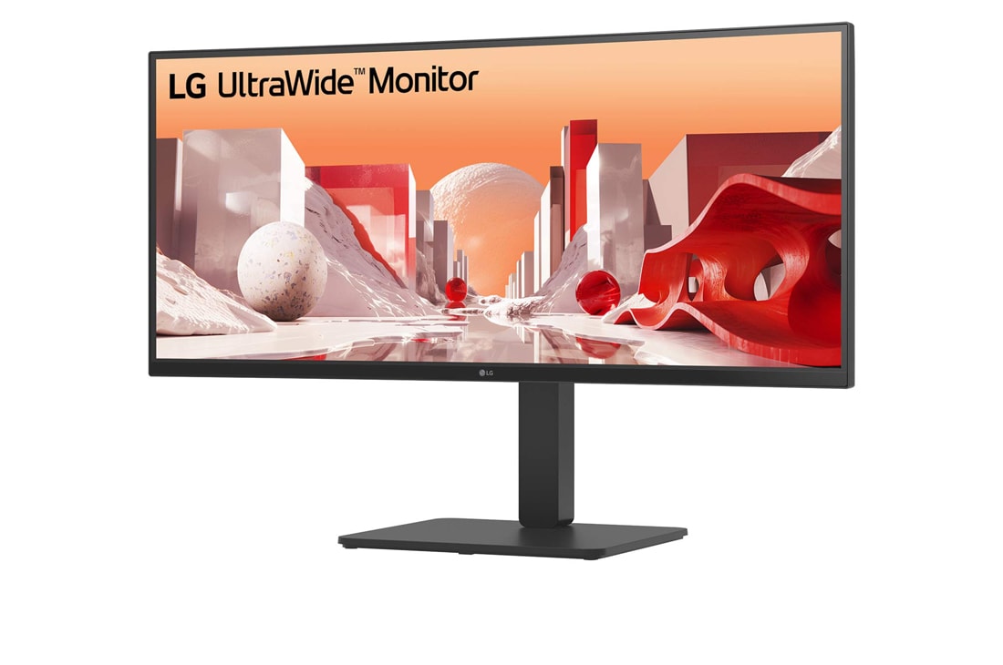 LG 34BA75QE-B - 34" Curved UltraWide IPS WQHD Monitor, USB-C 90 W, RJ45 and KVM