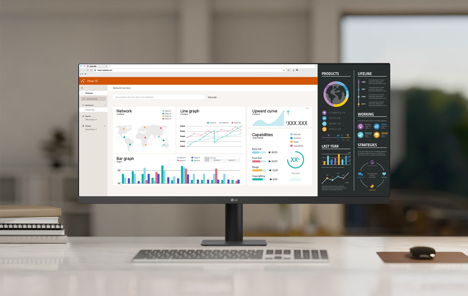 LG 34U511A-B - Monitor UltraWide IPS WFHD de 34", 100 Hz, VESA DisplayHDR 400