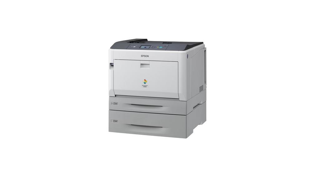 Epson AcuLaser C9300DTN - Printer - color - Duplex - laser - A3/Ledger - 1200 dpi - up to 30 ppm (mono)/ up to 30 ppm (color) - capacity: 955 sheets - USB, Gigabit LAN