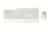 Keyboard + Mouse Kit RAPOO 8200T Multi-mode Wireless Desktop Combo Set White