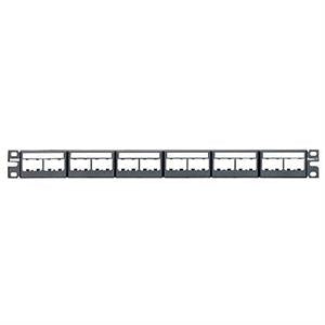 PANEL 1U PARA 24 RJ45-UTP SNAP-IN BL