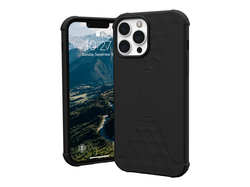 UAG Rugged Case para iPhone 13 Pro Max 5G [6.7 pulgadas] - Edición estándar Negro - Cubierta trasera del teléfono - Silicona suave al tacto - Negro - 6.7" - para Apple iPhone 13 Pro Max