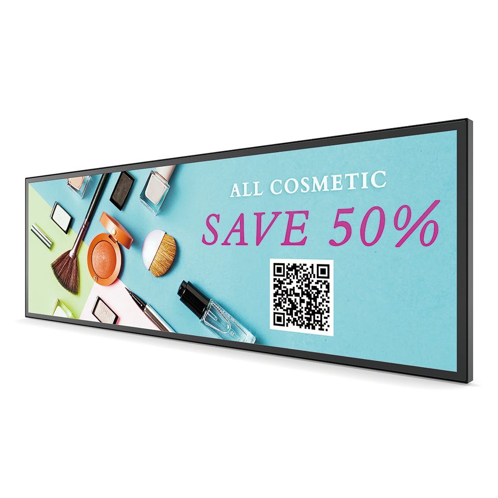 BenQ BH3801 - 38" Diagonal Class Bar-Type Series LCD Screen with LED Backlight - Digital Signage - Android 1920 x 600 - Side Lighting