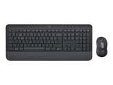 Logitech Signature MK650 for Business - Keyboard and Mouse Combo - Wireless - 2.4GHz, Bluetooth LE - AZERTY - Belgium - Graphite