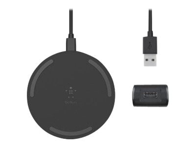 10W Wireless Charging Pad with PSU &amp; Mic (WIA001VFBK)